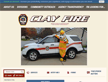 Tablet Screenshot of clayfd.com